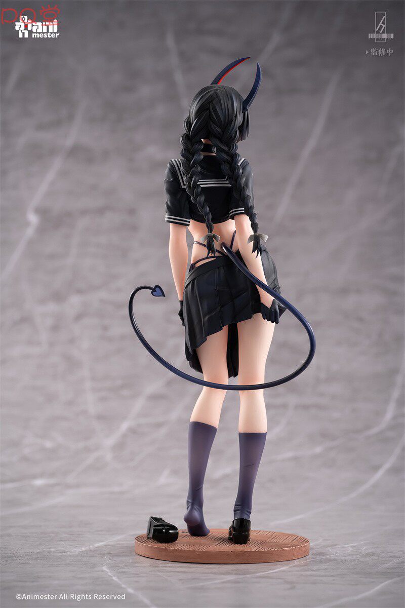 AniMester Succubus Disciplinary Committee Member Reina Figure with Water Decal Eyes and Replaceable Face