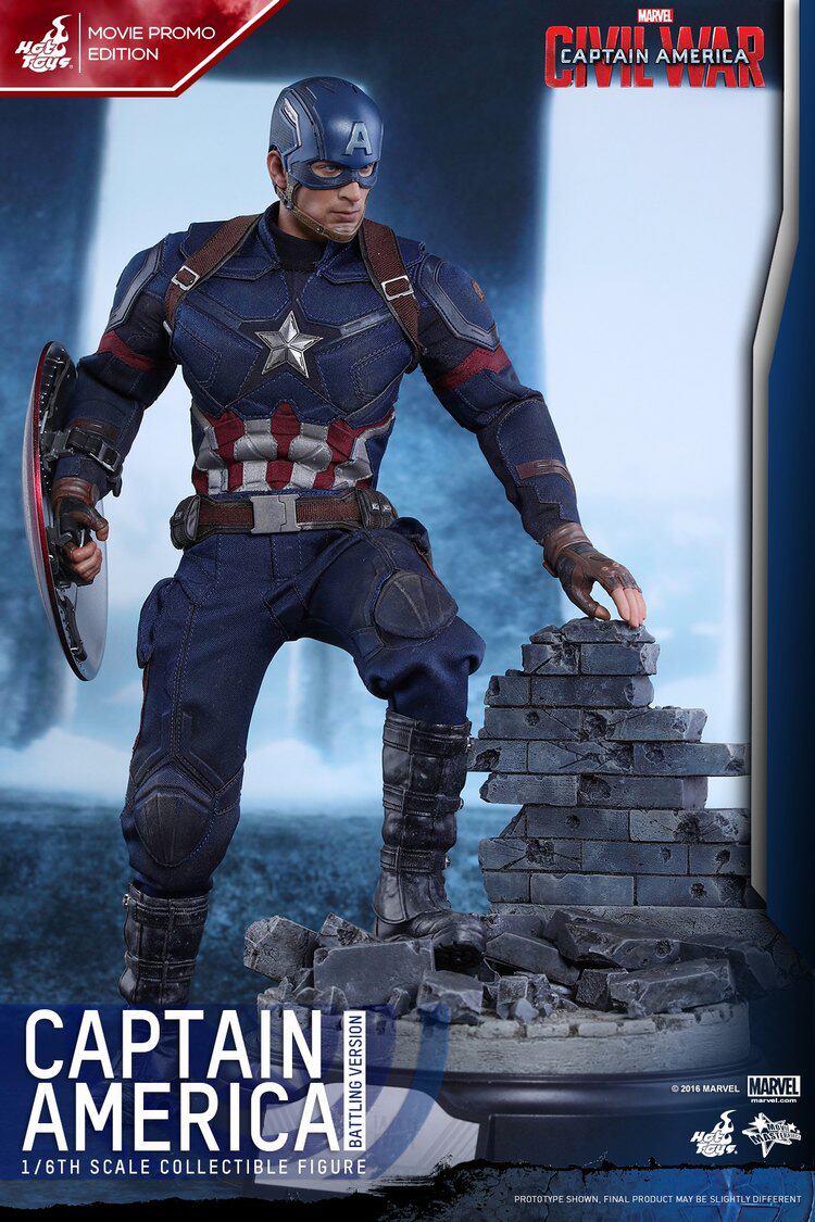 HT Hottoys 1/6 Captain America: Civil War Captain America 5.0 Limited Edition MMS360 Action Figure