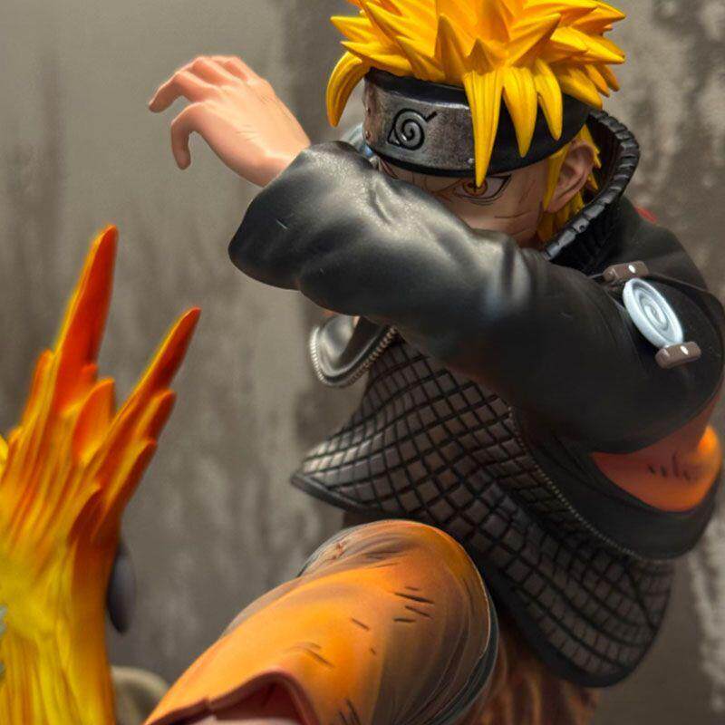 Naruto model ornaments with exquisite 23CM ninja series rescue Naruto double-headed sculpture limited edition