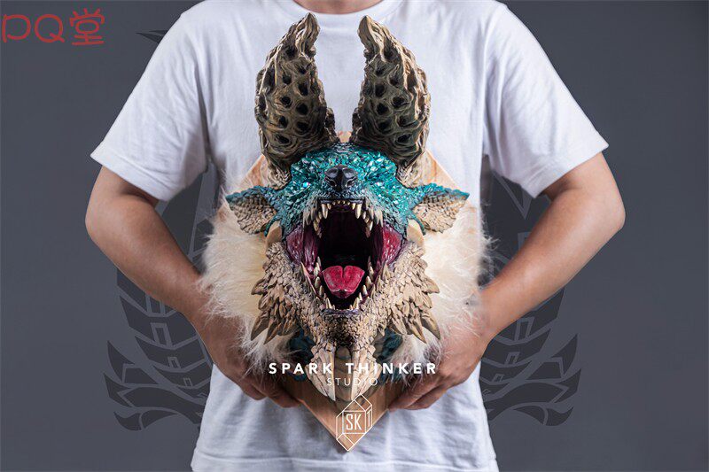 Spark Thinker Studio: Monster Hunter — Zinogre Head (Wall-Mountable)
