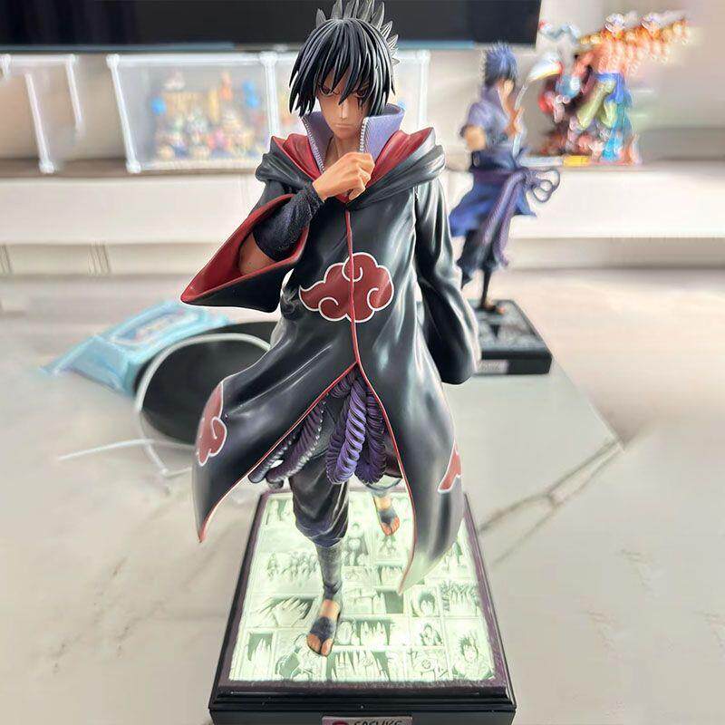 Naruto figure can light up comic platform eagle team Sasuke model GK figure