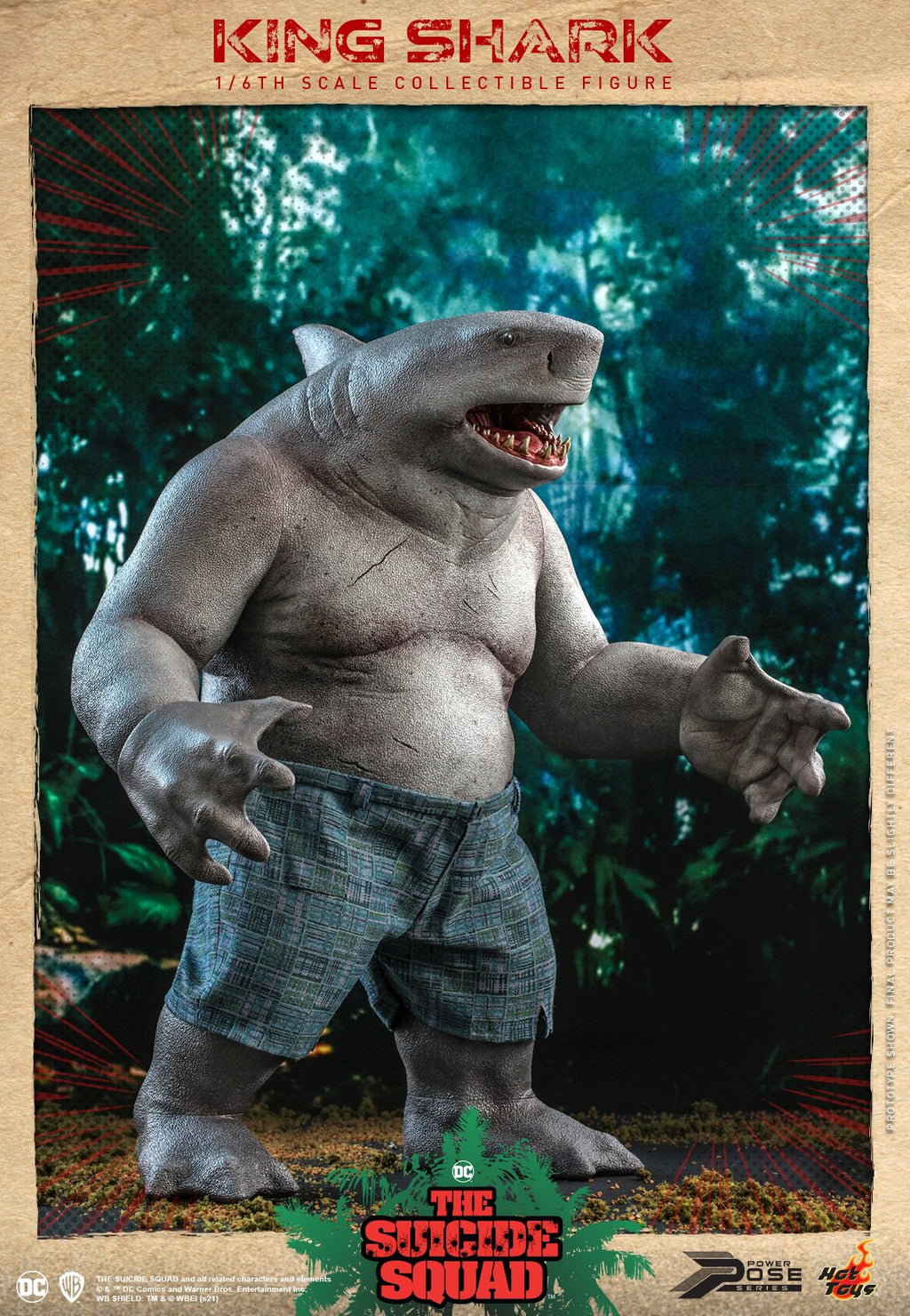 HOTTOYS HT 1/6 Task Force: King Shark Nanawi Semi-Artificial Action Figure PPS006
