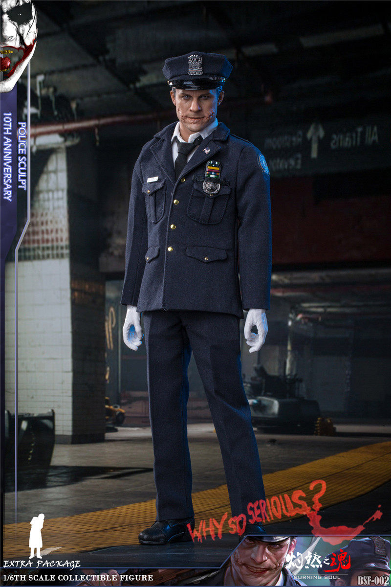 Searing Soul 1/6 Soldier Police Clown BSF002 Batman Heath Ledger JOKER Action Figure