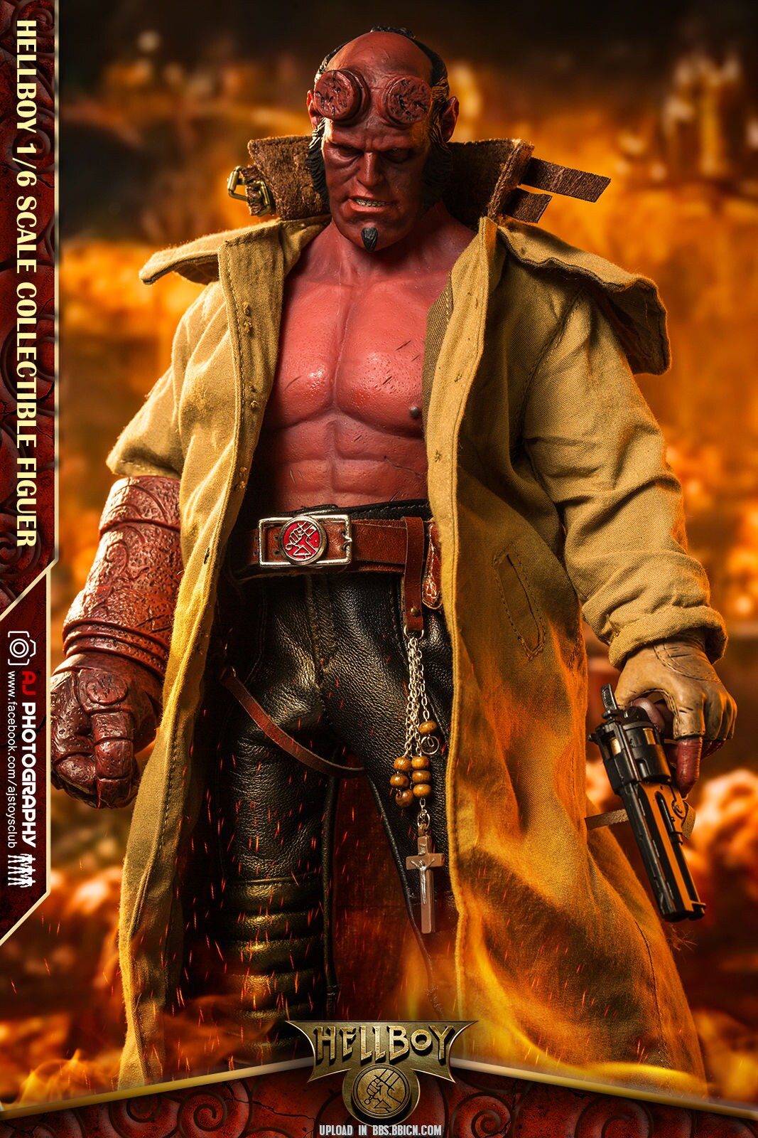 ARTOYS 1/6 Hell man HELLBOY four head sculpts action figures