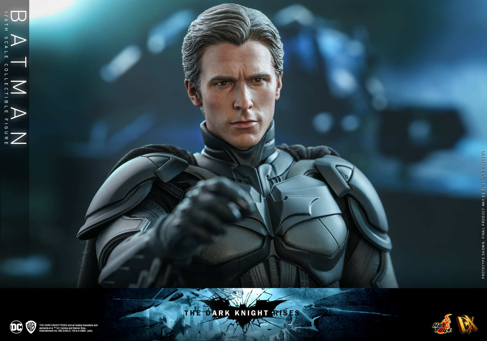 HOTTOYS 1/6 Dark Knight Bale Batman Motorcycle DX19 Action Figure MMS591