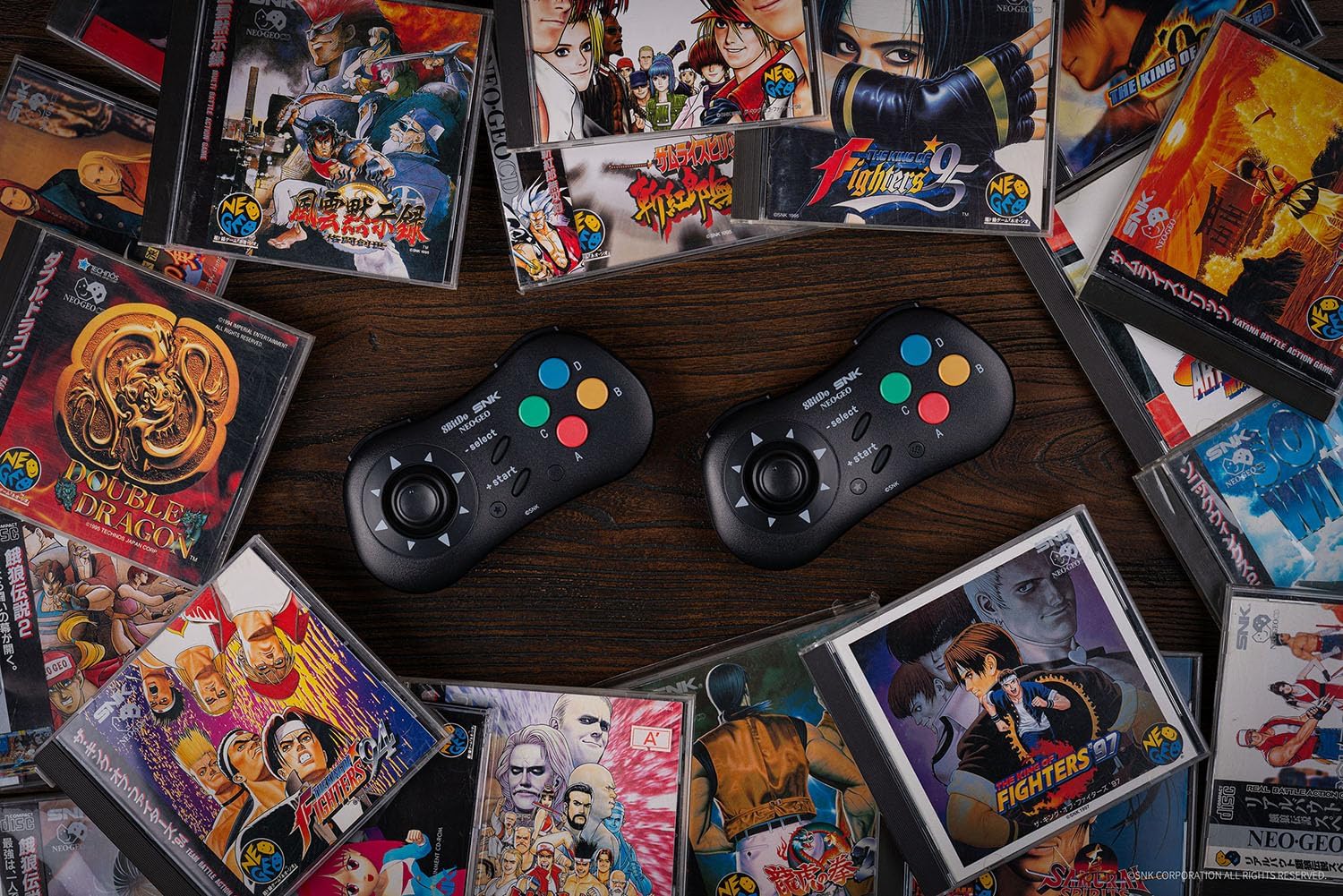 8Bitdo Manette Noire Bluetooth NEOGEO Wireless Controller - Compatible PC Windows, Android & Neo Geo Mini