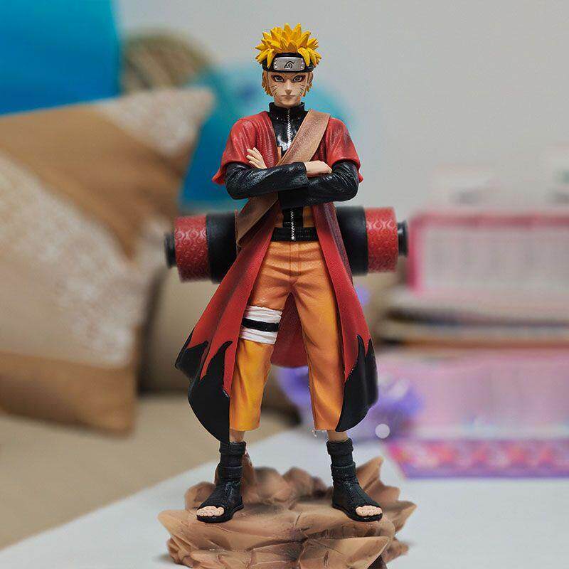 Naruto's new 31cm sage mode Naruto model figure double-headed carving luxury GK figure