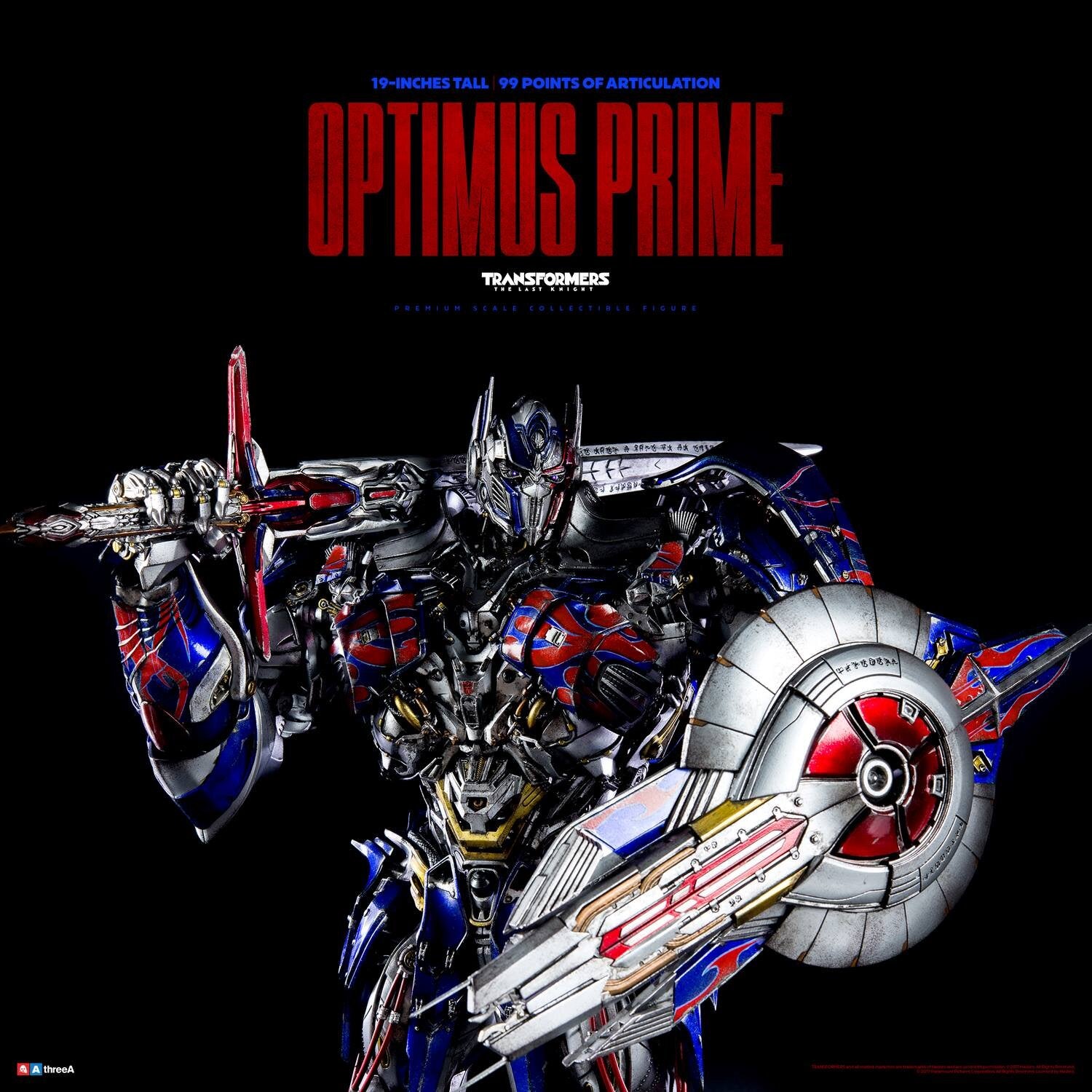 Threezero 3A 19-inch Optimus Prime Transformers 5: The Last Knight 3Z0384