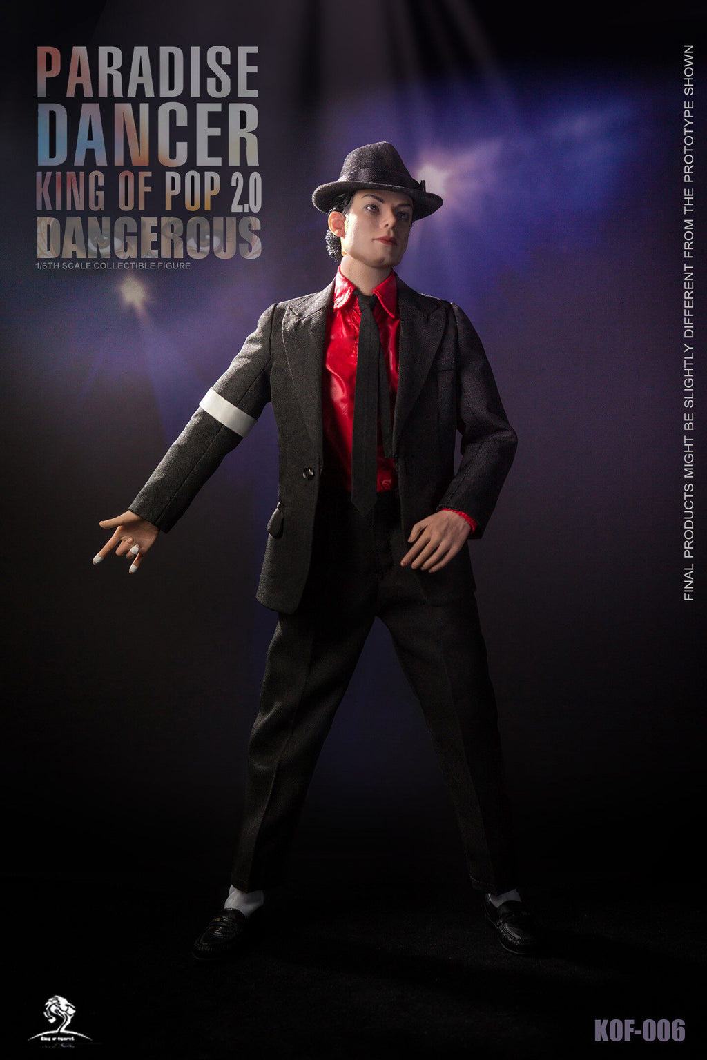 King of Figure KOF 1/6 Paradise Dancer 2.0 Jackson's Dangerous Journey Hair Transplant Action Figure