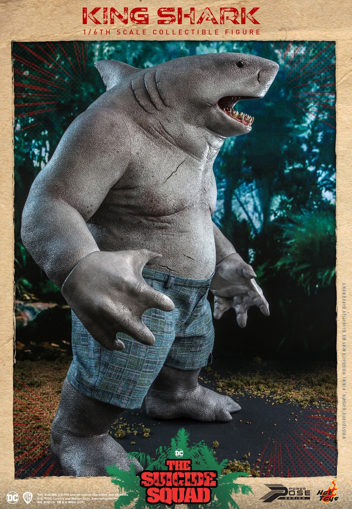 HOTTOYS HT 1/6 Task Force: King Shark Nanawi Semi-Artificial Action Figure PPS006