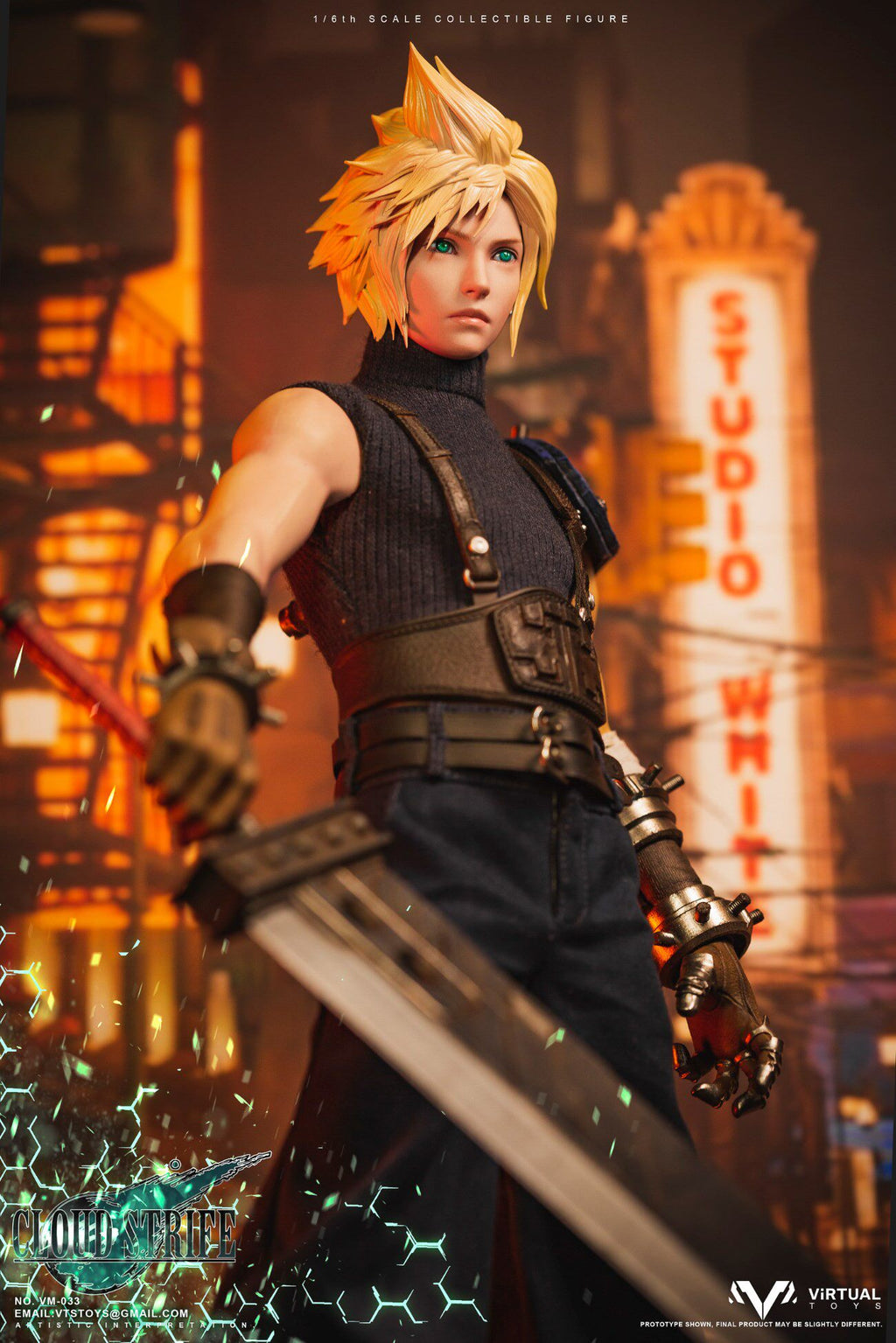 VTSTOYS 1/6 Original Warrior Cloud, Final Fantasy Action Figure VM-033DX