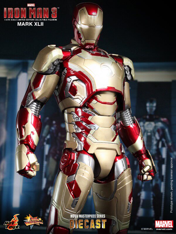 HOTTOYS HT MMS197D02 Iron Man 3 1/6 MK42 die-cast alloy Tony Love action figure