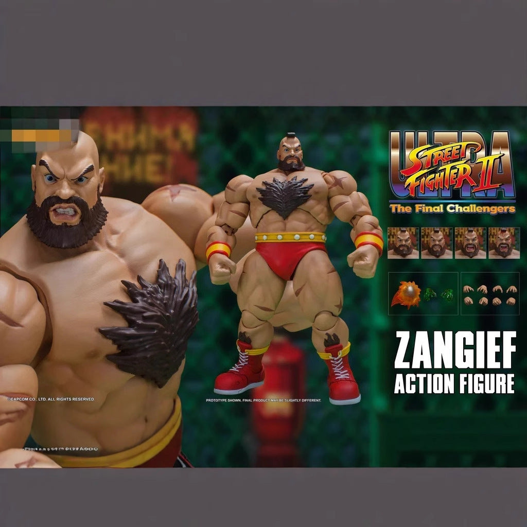 ST Street Fighter II — Zangief: "Game King" Series — Articulated Action Figure