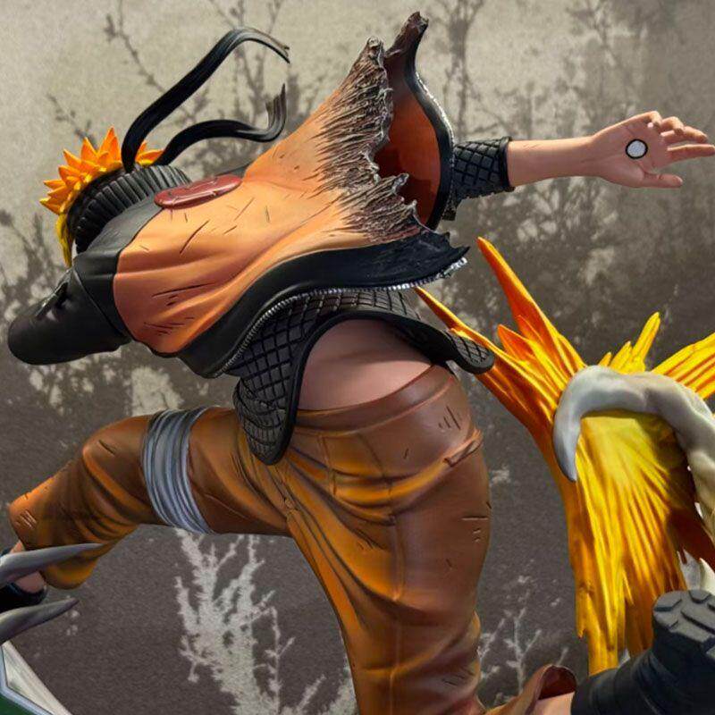 Naruto model ornaments with exquisite 23CM ninja series rescue Naruto double-headed sculpture limited edition