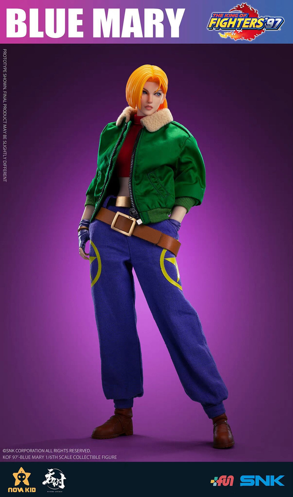 1/6 King of Fighters '97 Blue Mary TS-XZZ-001 Articulated Figure