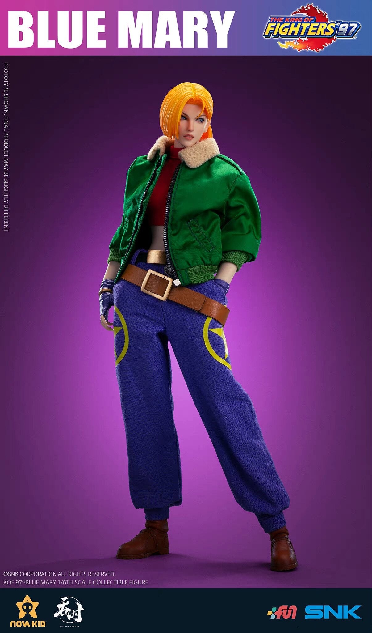 1/6 King of Fighters '97 Blue Mary TS-XZZ-001 Articulated Figure