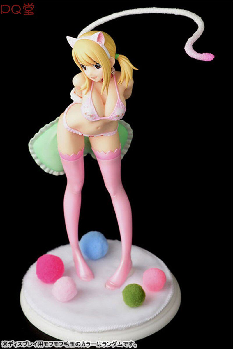 ORCATOYS Fairy Tail Lucy Heartfilia Figure Leopard Cat Sakura Cat Halloween