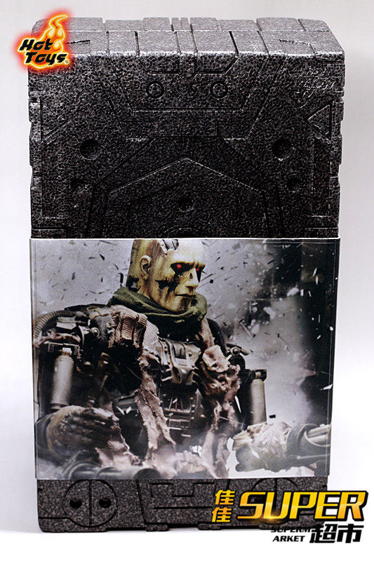 HT HotToys 1:6 Terminator 4 T600 Skeleton Battle Damaged Version Leatherface Action Figure