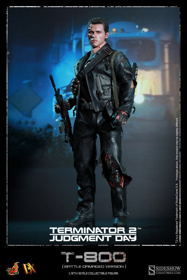 HOTTOYS HT 1/6 DX13 Terminator 2 T-800 1/6 Arnold Battle Damaged VIP Deluxe Edition  action figures