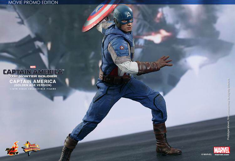 Hottoys 1/6HT Captain America 2: The Winter Soldier - Limited Edition Battle-Damaged Alloy Shield Figure