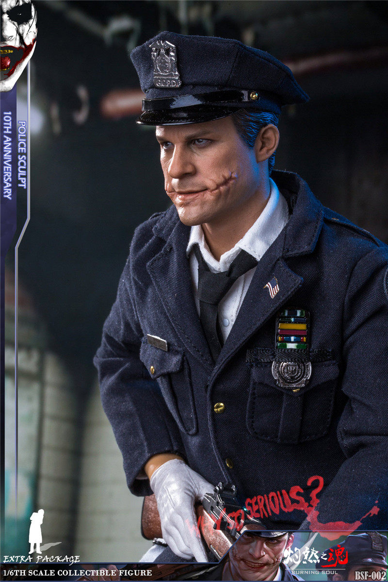 Searing Soul 1/6 Soldier Police Clown BSF002 Batman Heath Ledger JOKER Action Figure