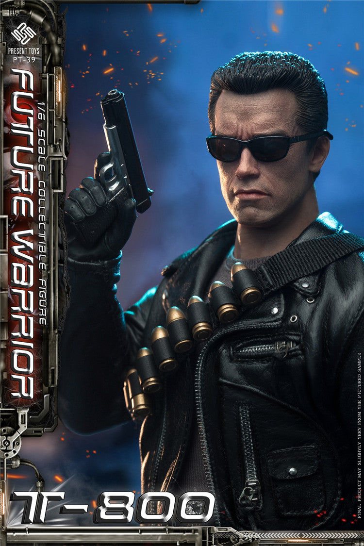 PRESENT TOYS 1/6 Terminator T800 Arnold Future Warrior Figure PT-sp39