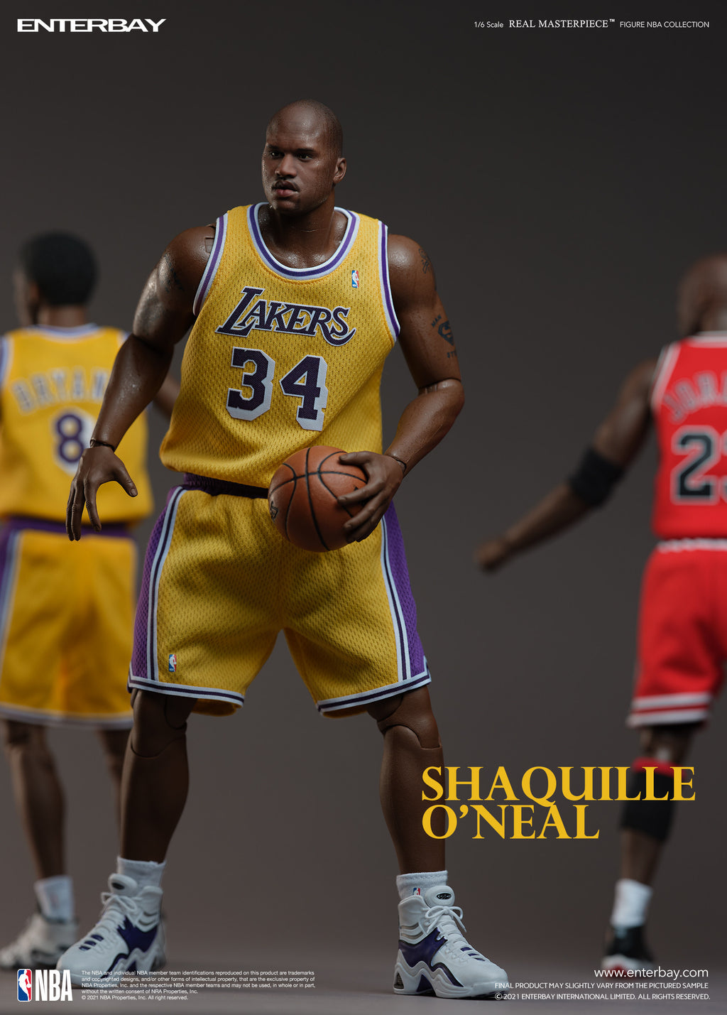 ENTERBAY 1/6 NBA 97-98 Season Shaquille O'Neal Wax Figure RM-1085