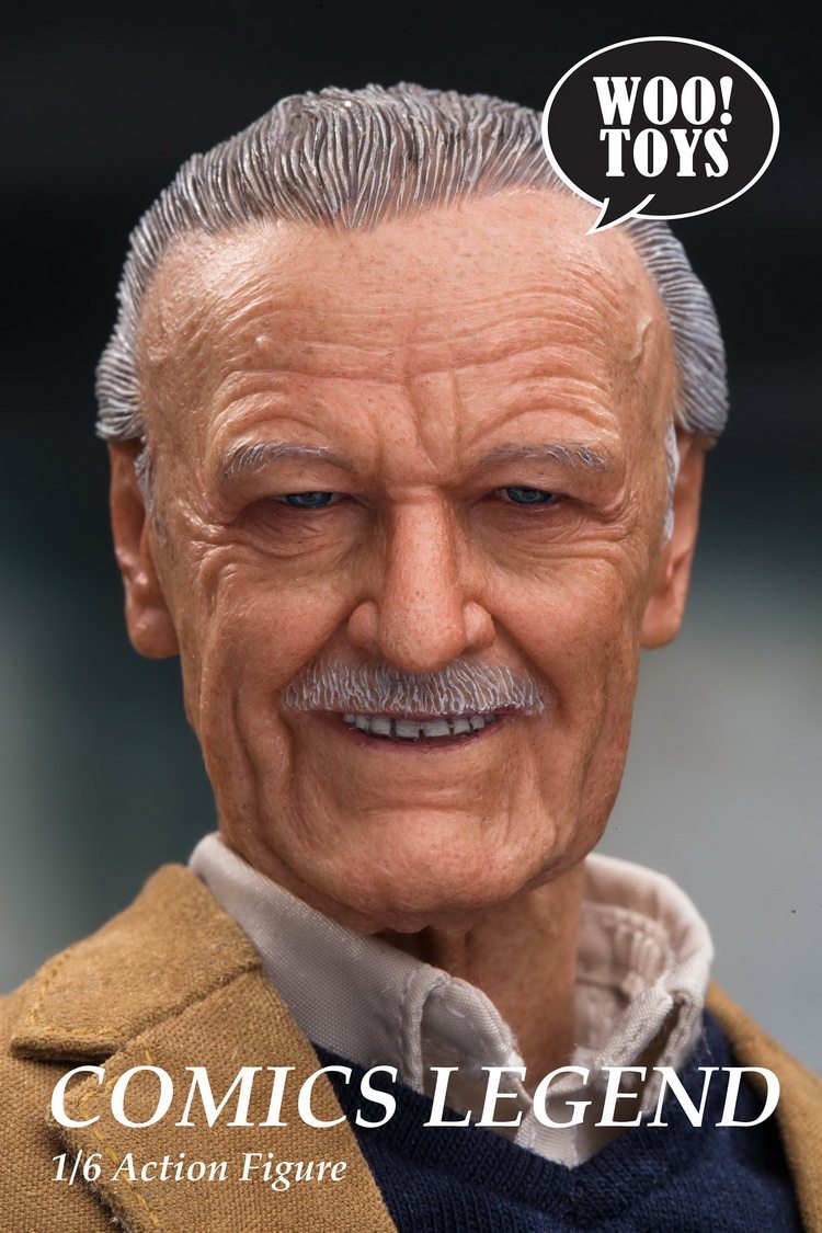 woo toys WO-001 1/6 soldier father of Marvel Stan Lee legendary character movable figure