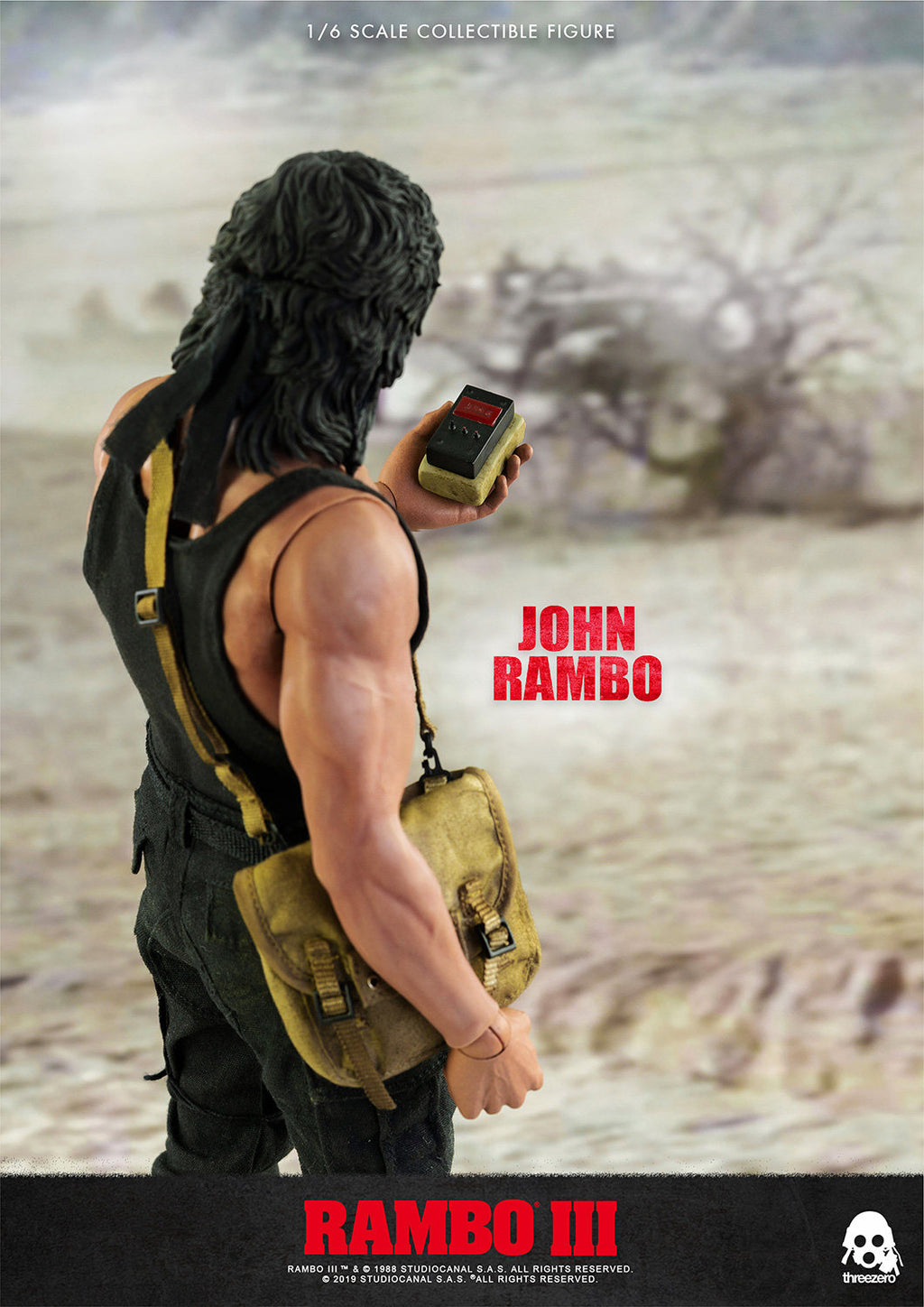 Threezero 3A 1/6 First Blood 3 Rambo Stallone Figure 3Z0169