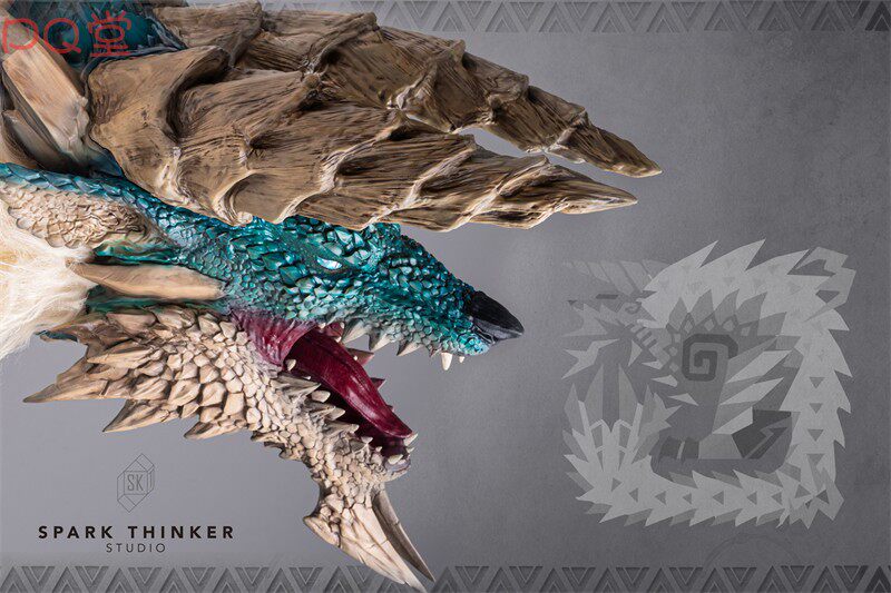 Spark Thinker Studio: Monster Hunter — Zinogre Head (Wall-Mountable)