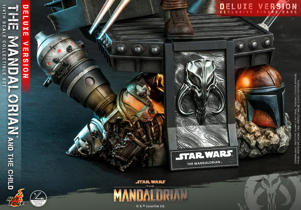 HOTTOYS 1/4 Mandalorian Baby Yoda Deluxe Articulated Figure QS017