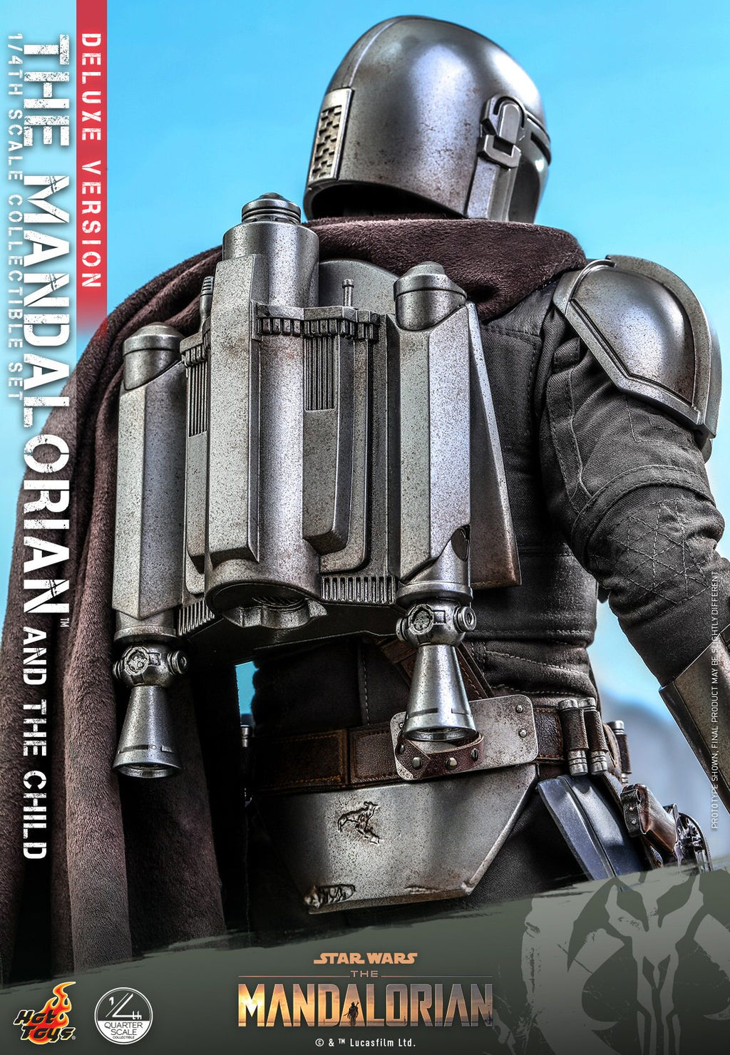 HOTTOYS 1/4 Mandalorian Baby Yoda Deluxe Articulated Figure QS017