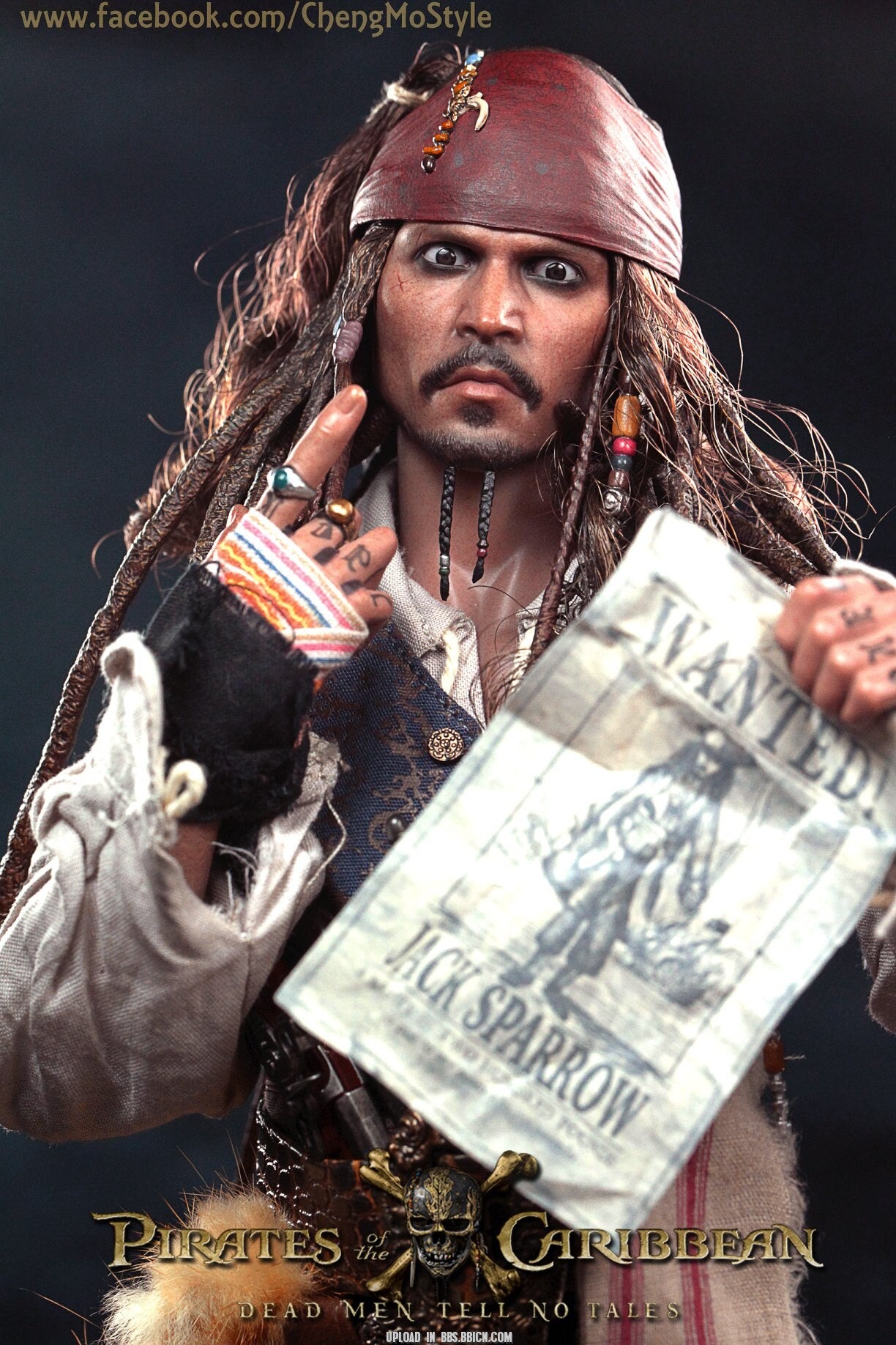 Hottoys HT 1/6 DX15 06 Pirates of the Caribbean 5: Dead Men Tell No Tales Captain Jack Sparrow action figure