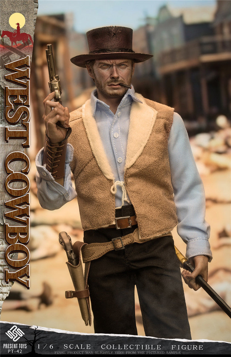 PRESENT TOYS 1/6 Western Cowboy Red Dead Redemption Double-Headed Sculptor Figure PT-sp42
