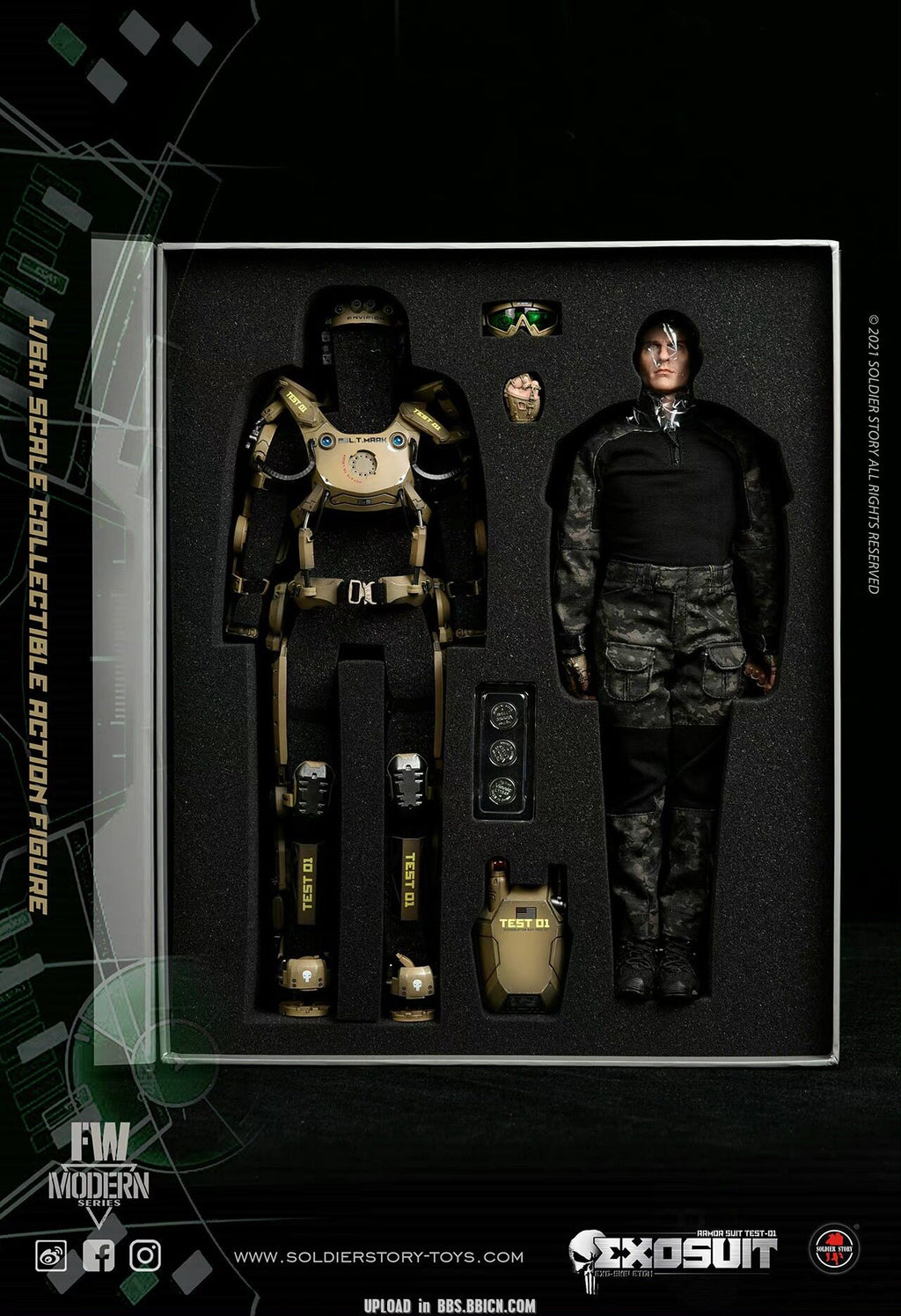 SoldierStory 1/6 Individual Exoskeleton Armor Suit Edge of Tomorrow Soldier Doll SS122