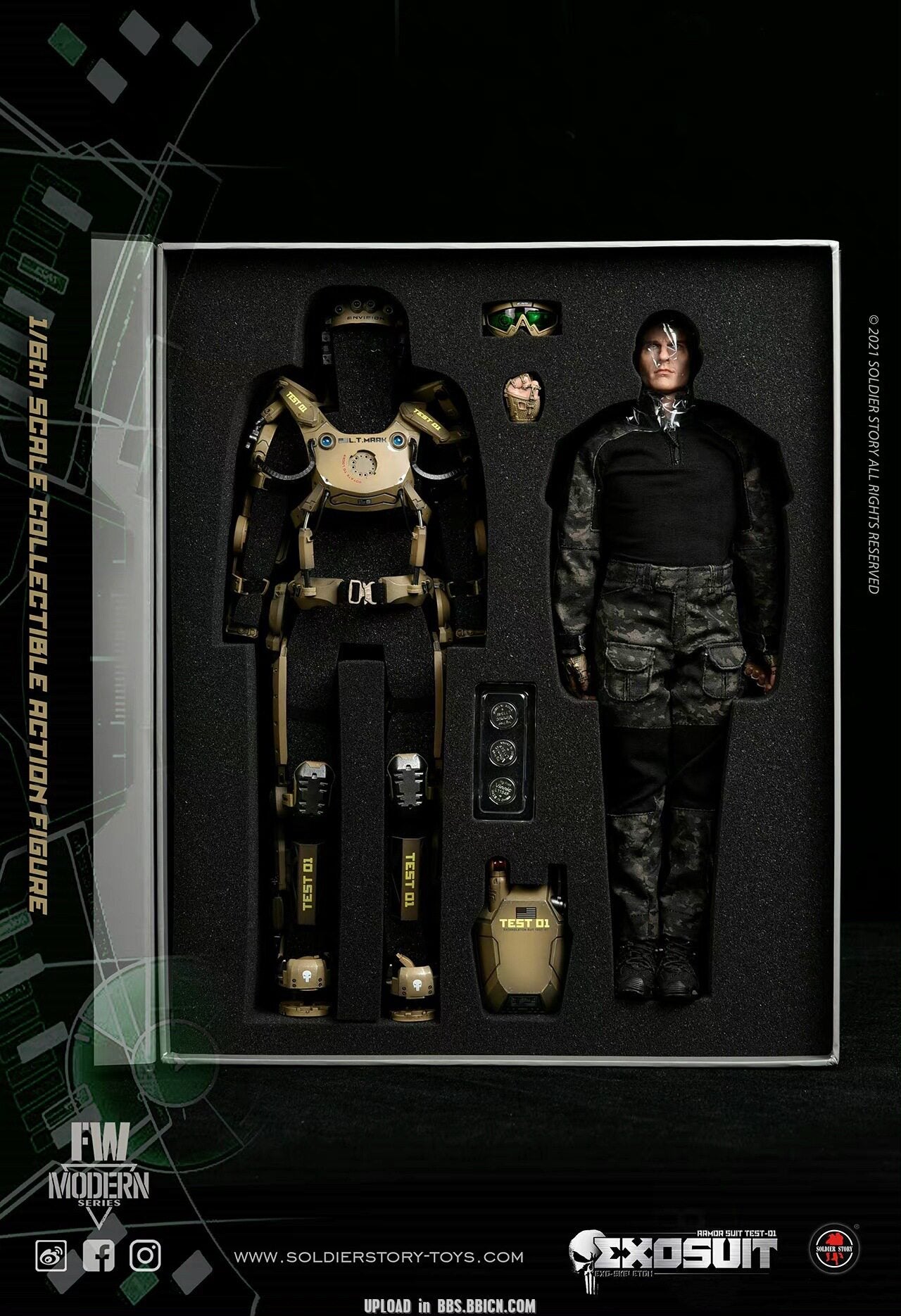 SoldierStory 1/6 Individual Exoskeleton Armor Suit Edge of Tomorrow Soldier Doll SS122