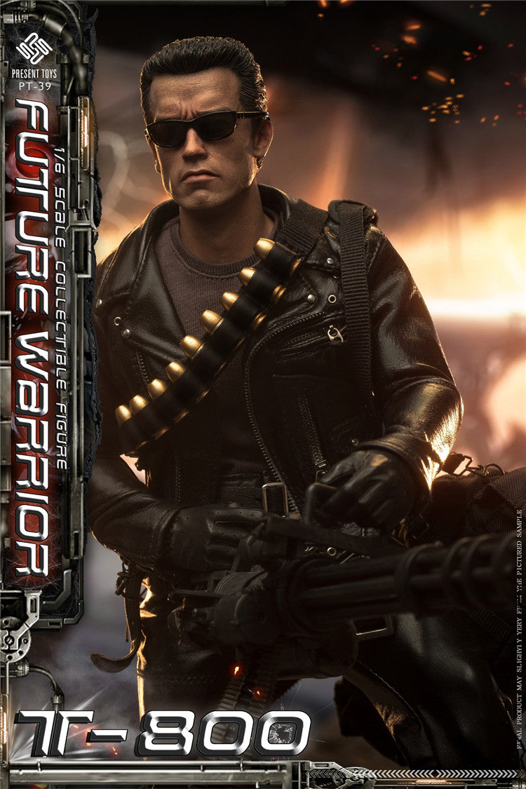 PRESENT TOYS 1/6 Terminator T800 Arnold Future Warrior Figure PT-sp39