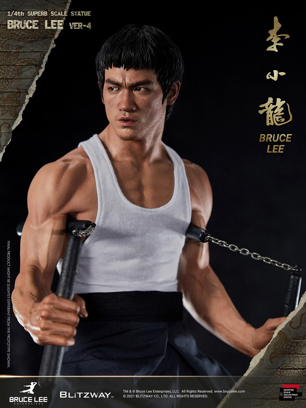 Blitzway 1/4 Bruce Lee Statue, 4th Edition, BW-SS-20901