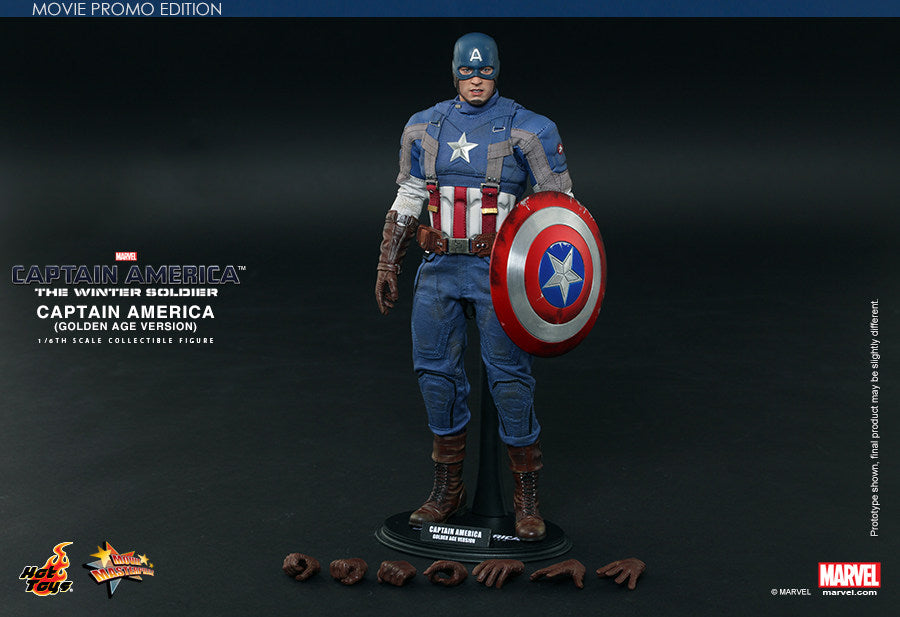 Hottoys 1/6HT Captain America 2: The Winter Soldier - Limited Edition Battle-Damaged Alloy Shield Figure