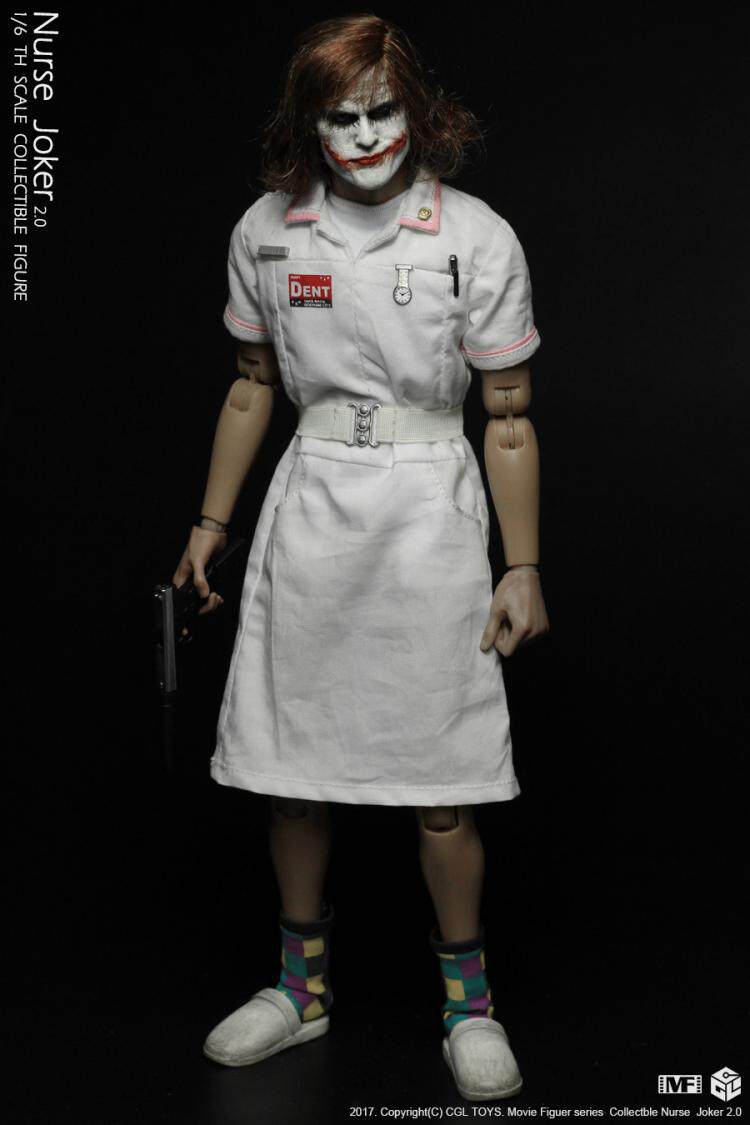 CGLTOYS MF11 1/6 Batman Nurse Clown 2.0 Double Headed Sculpture Action Figure