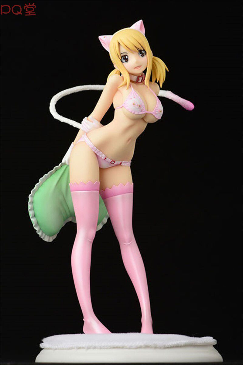 ORCATOYS Fairy Tail Lucy Heartfilia Figure Leopard Cat Sakura Cat Halloween