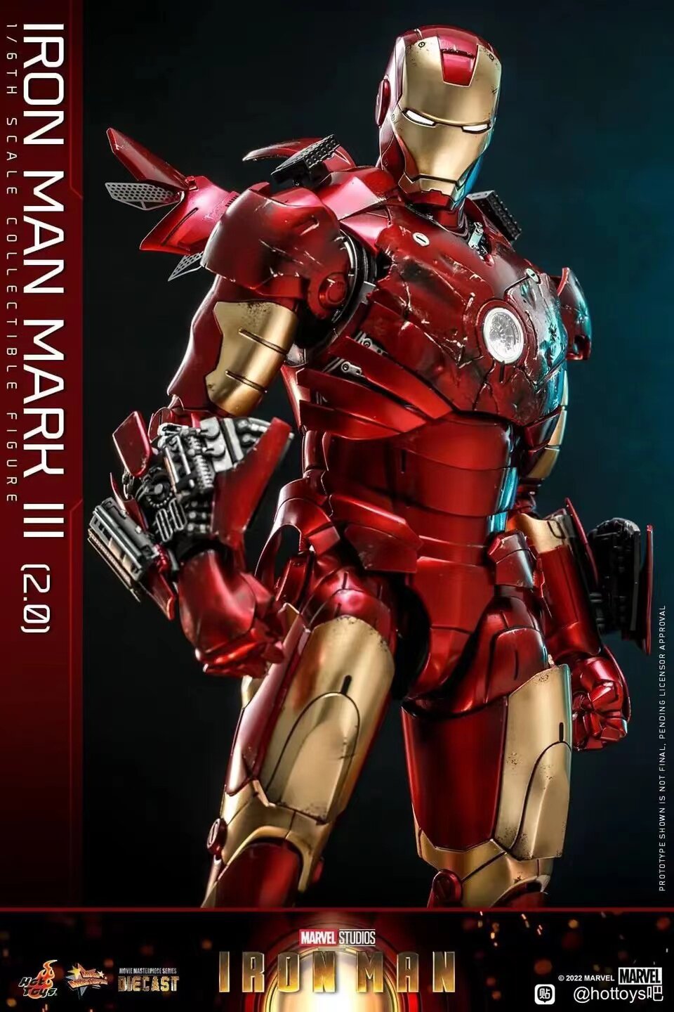 HOTTOYS 1/6 Iron Man Mark 3 MK3 Alloy Articulated Figure MMS664D48