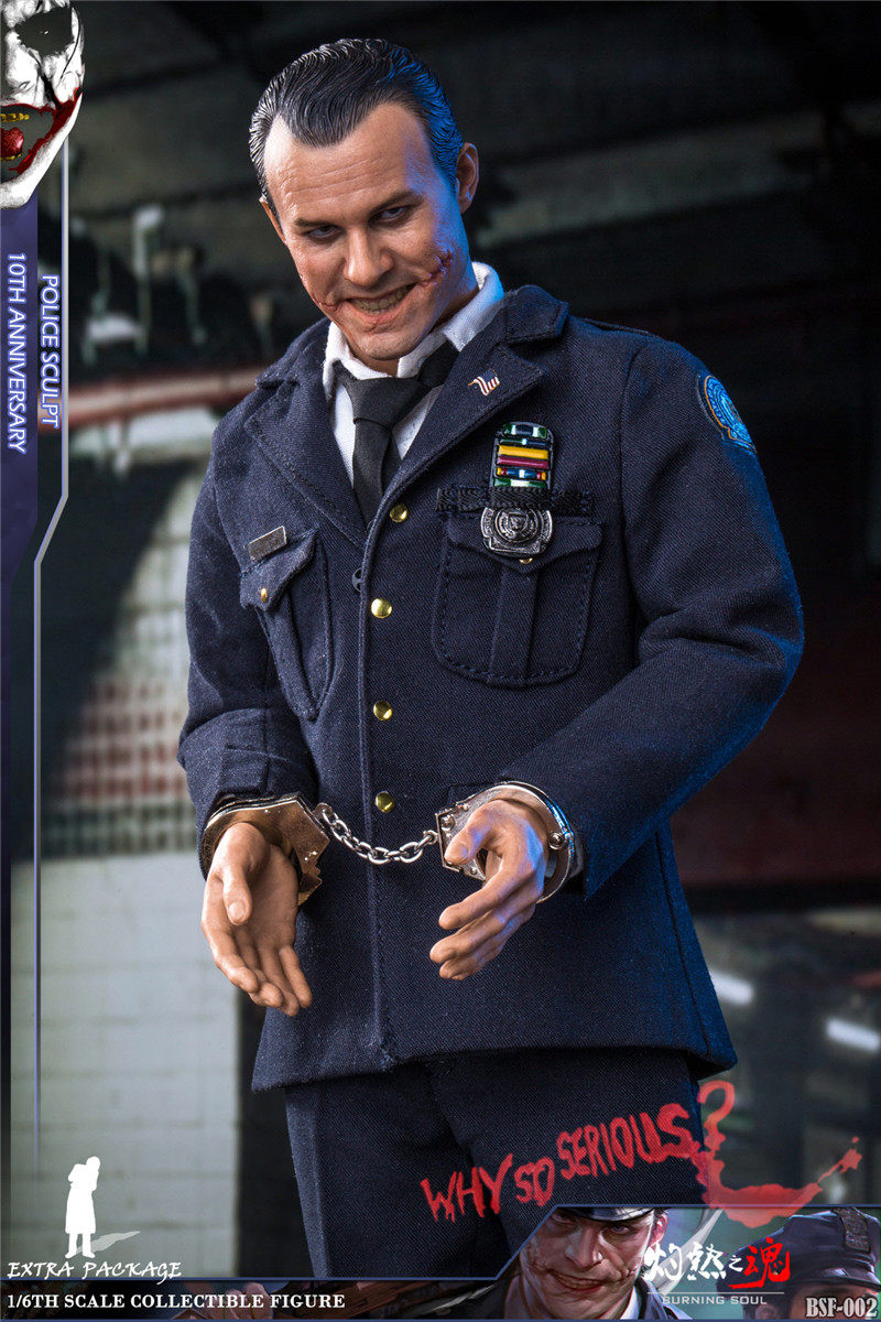 Searing Soul 1/6 Soldier Police Clown BSF002 Batman Heath Ledger JOKER Action Figure