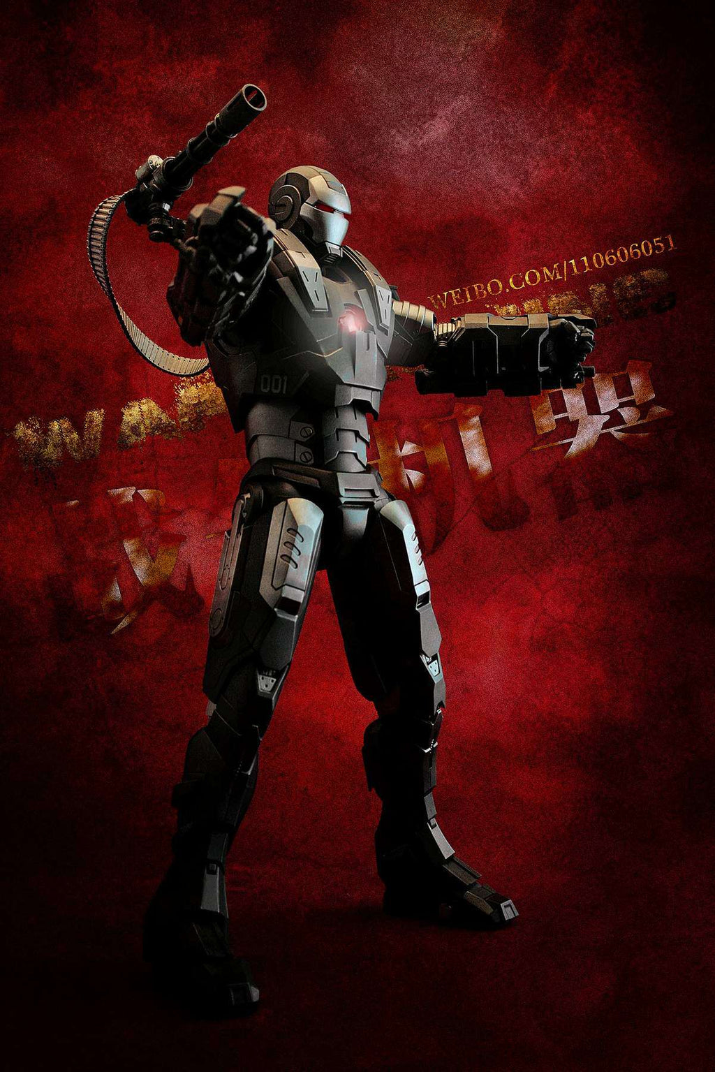 HotToys HT 1/6 Iron Man 2 Plastic War Machine 1.0 MK1 MMS120 Action Figure