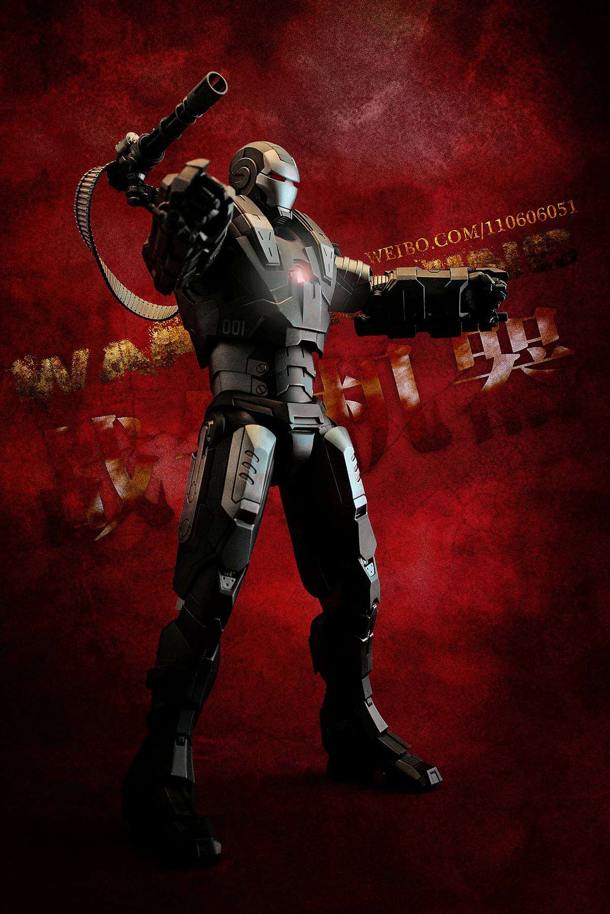 HotToys HT 1/6 Iron Man 2 Plastic War Machine 1.0 MK1 MMS120 Action Figure