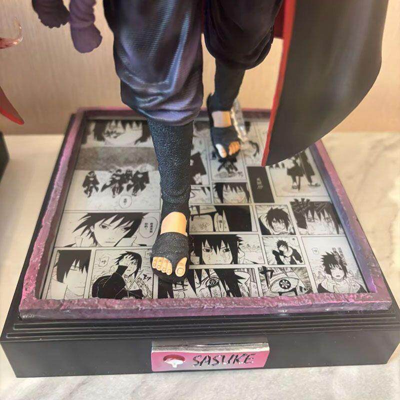 Naruto figure can light up comic platform eagle team Sasuke model GK figure