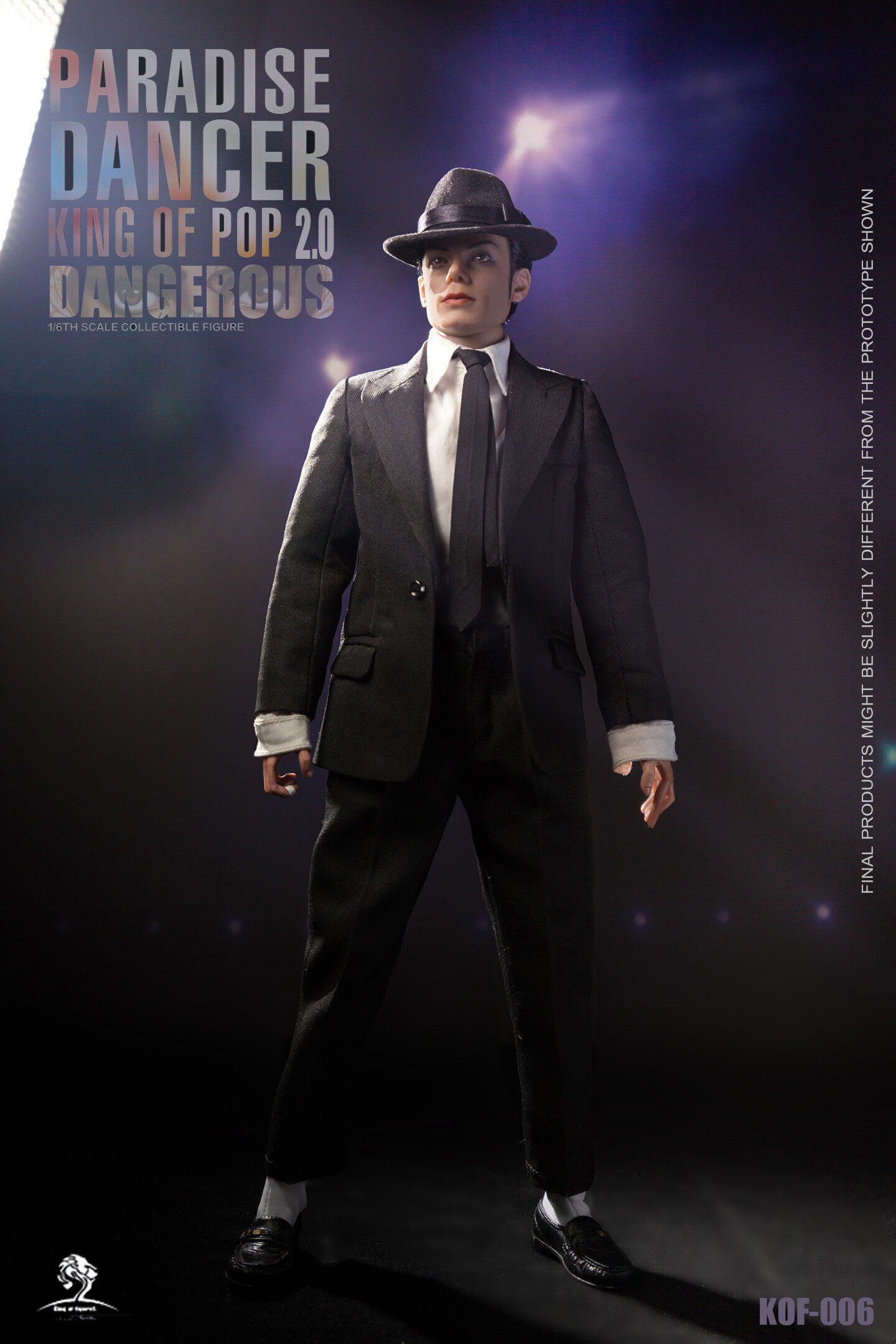 King of Figure KOF 1/6 Paradise Dancer 2.0 Jackson's Dangerous Journey Hair Transplant Action Figure