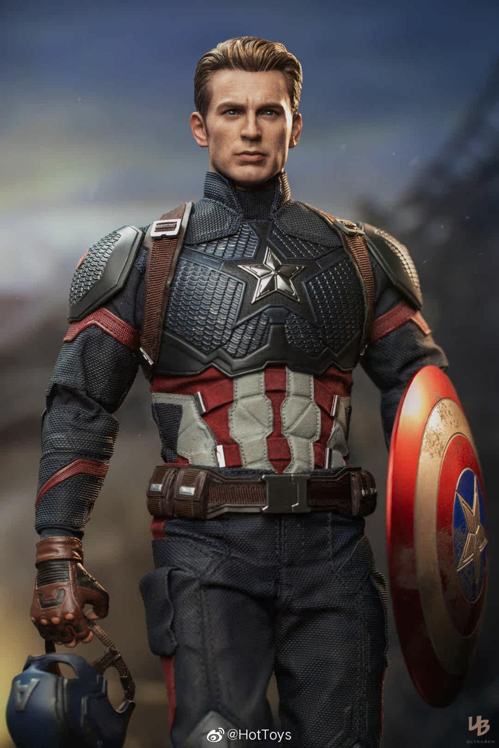 HOTTOYS HT 1/6 Avengers: Endgame Captain America 7.0 Articulated Soldier Figure MMS536