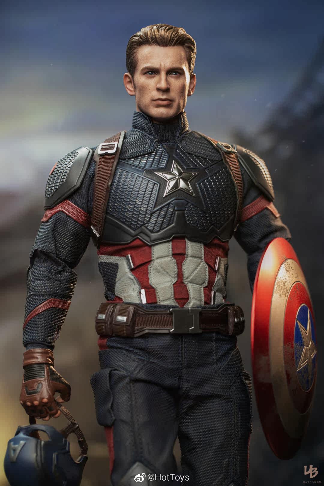 HOTTOYS HT 1/6 Avengers: Endgame Captain America 7.0 Articulated Soldier Figure MMS536
