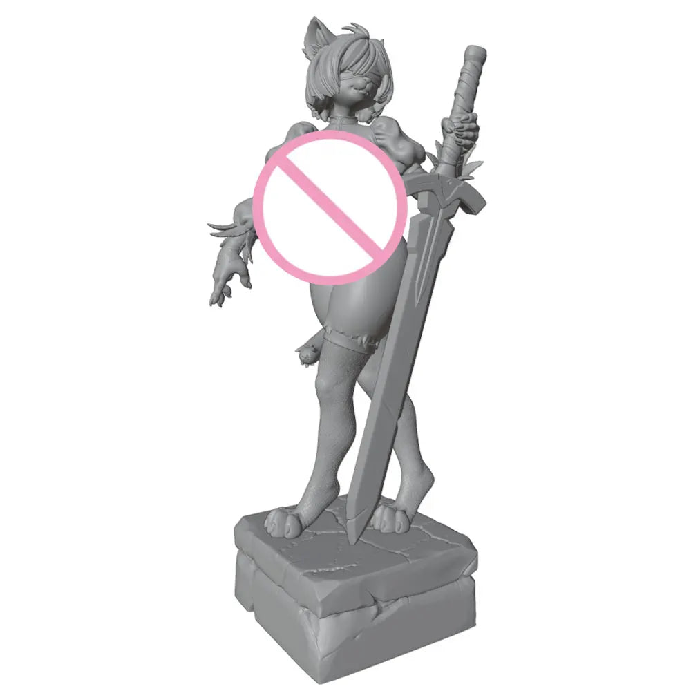 1/24 Orcs Female Warrior Resin Model Kits  3D Printed Gray Model Figurine DIY Doll Collection Unassembled And Unpainted